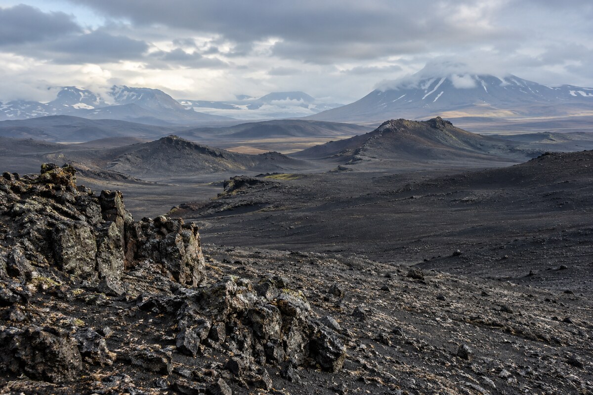 Icelandic volcanic landscape Icelandic volcanic landscape