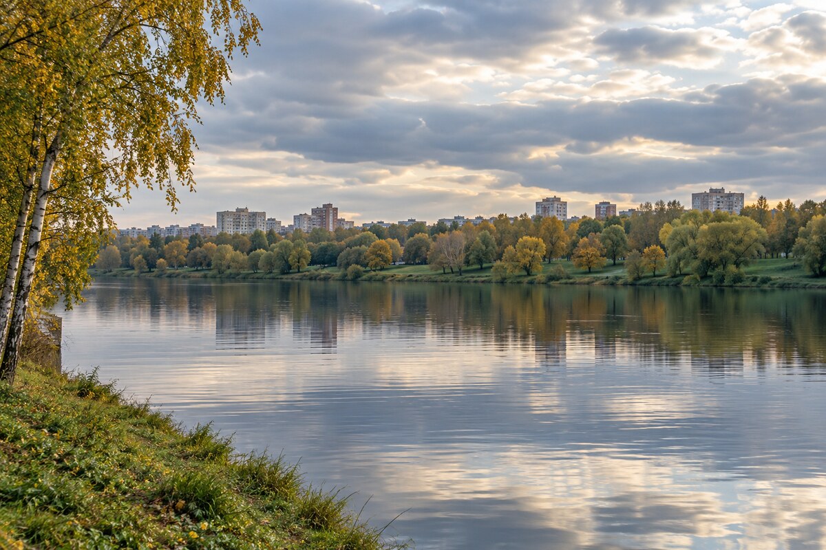 Московский речной пейзаж