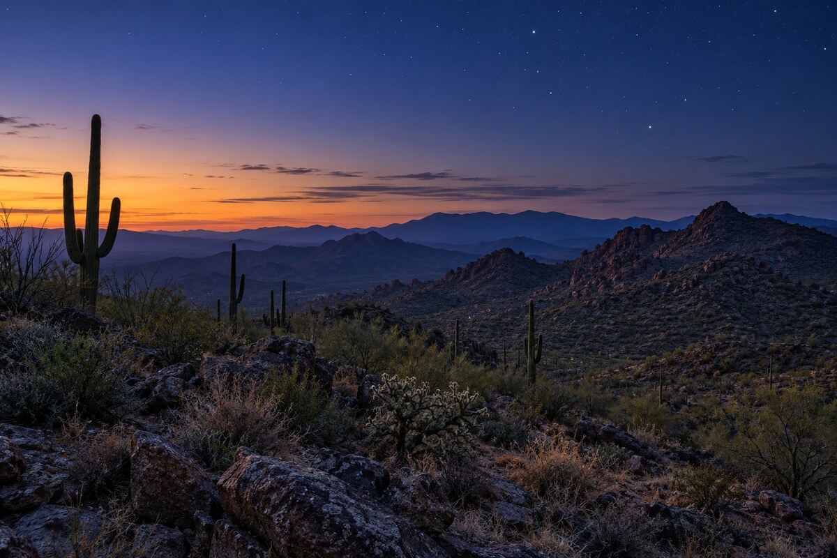 Typical Arizona landscape