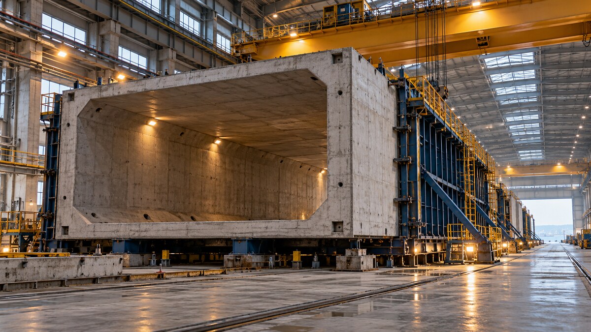 Concrete precasting for tunnel construction
