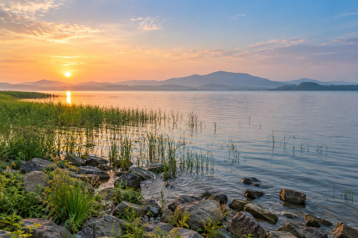 Chaohu lakeside landscape Chaohu lakeside landscape