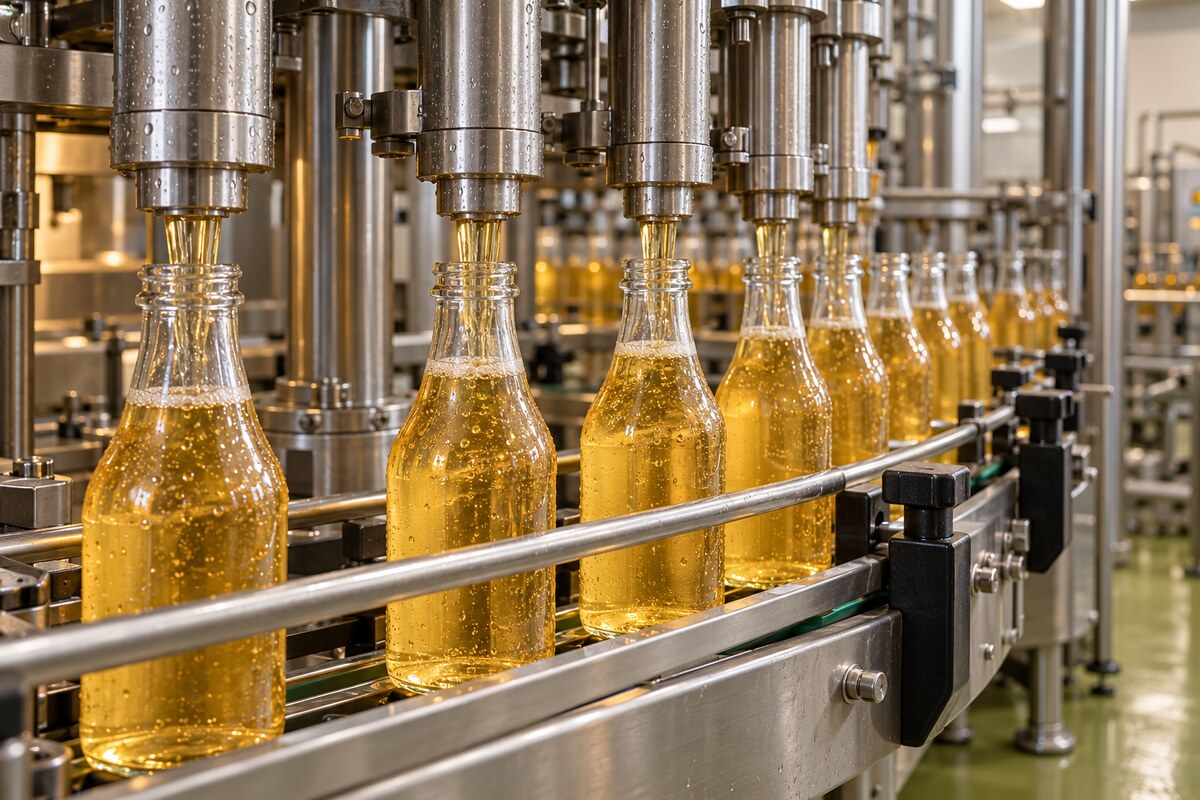 Juice bottling equipment