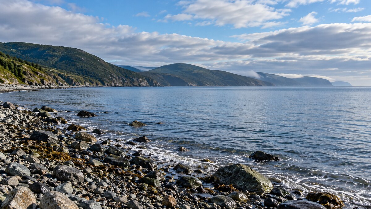 Sea of Okhotsk coastal landscape