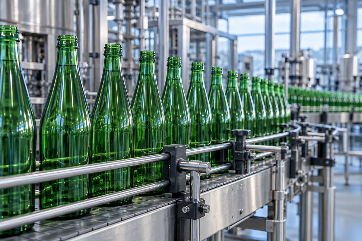Glass bottles for spring-water production