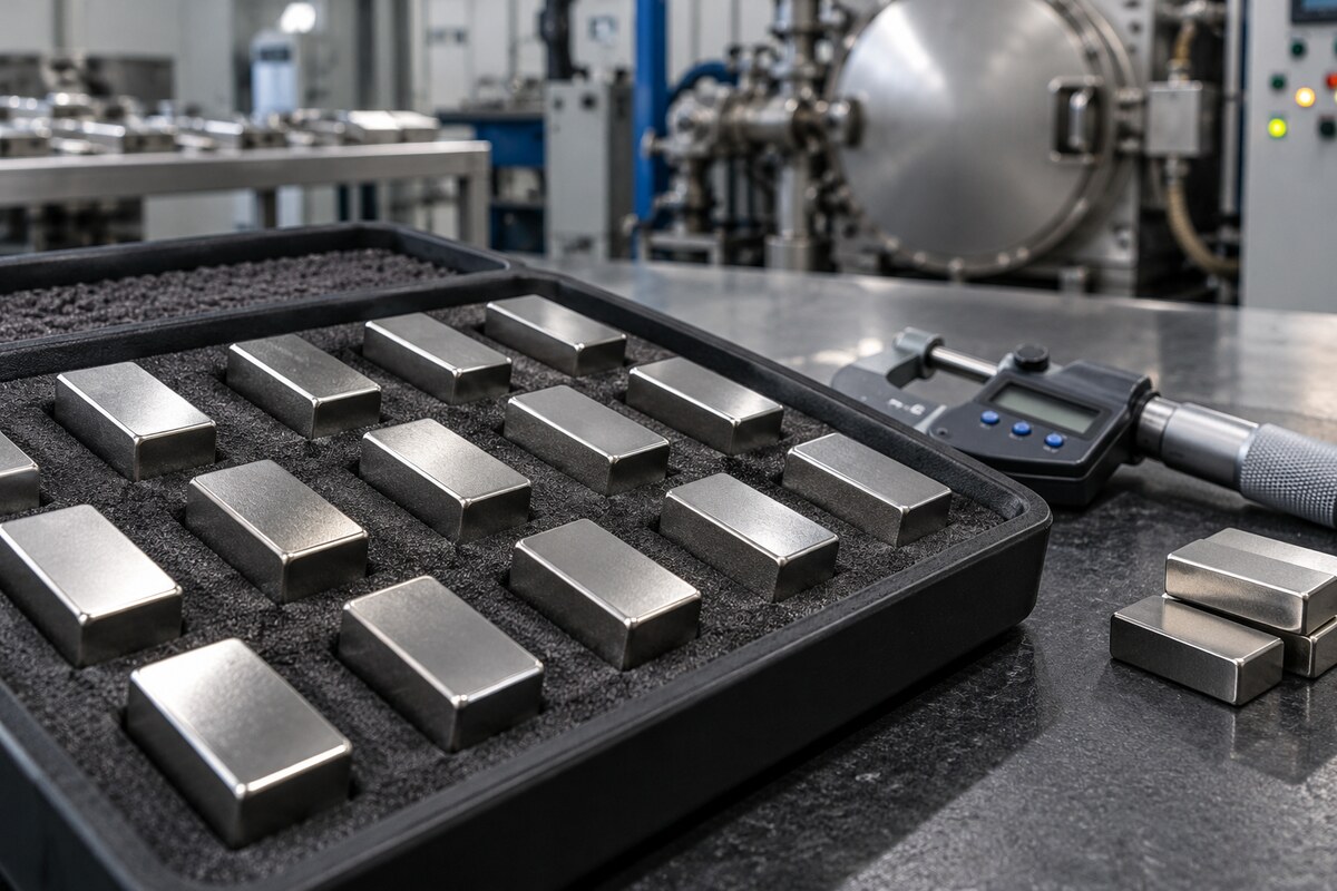 Magnet sample inspection