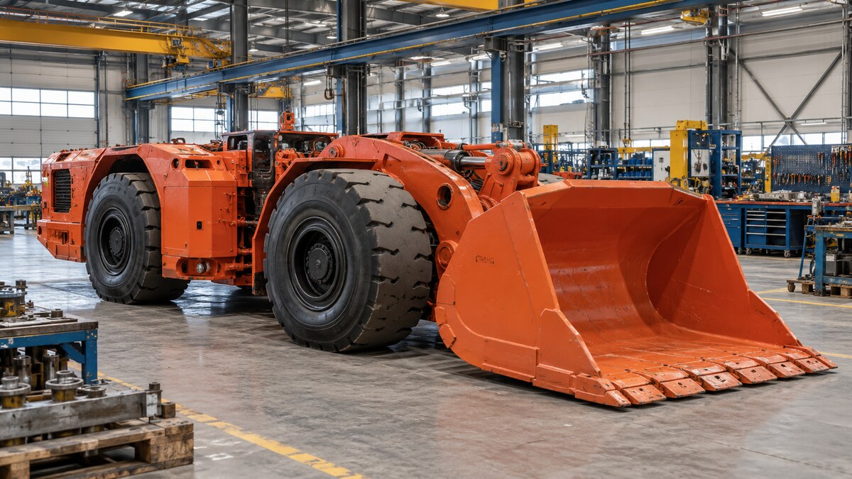 Underground loader assembly