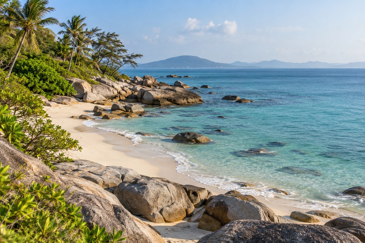 Typical Hainan coastal landscape