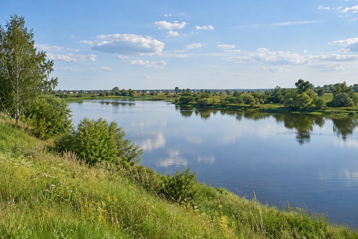 Равнинная река Зауралья